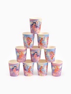 Посуда одноразовая бумажная на 10 персон: стаканы, тарелки, скатерть, ВИНКС - Фото 8