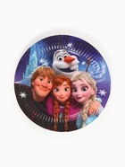 Посуда одноразовая бумажная на 10 персон: стаканы, тарелки, скатерть, Холодное сердце - Фото 6