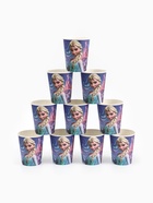 Посуда одноразовая бумажная на 10 персон: стаканы, тарелки, скатерть, Холодное сердце - Фото 8