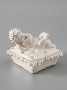 УЦЕНКА Шкатулка "Ангел лежит на животе" 9х9х9 см, перламутр - Фото 8