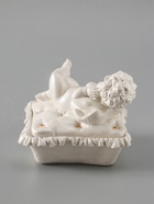 УЦЕНКА Шкатулка "Ангел лежит на животе" 9х9х9 см, перламутр 10967025