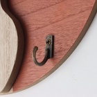 УЦЕНКА Крючки декоративные дерево "Абстракция. Цветок и ваза" 1,5х23,4х23,4 см 10967028