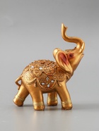 УЦЕНКА Сувенир полистоун "Слон в золотой попоне со стразами" 11х5,7х13 см 10967031