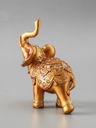 УЦЕНКА Сувенир полистоун "Слон в золотой попоне со стразами" 11х5,7х13 см 10967031