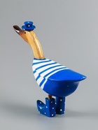 УЦЕНКА Сувенир "Уточка в синем" дерево 25х7х25 см 10967034