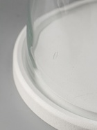 УЦЕНКА Стеклянный купол-клош на деревянной подставке "Венсан - 1", 30х15 см, белый 10967048