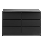 УЦЕНКА Комод с 6 ящиками Мадера, 1200х420х775, Черный - Фото 4