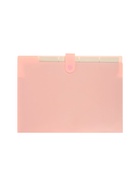 Папка А4, 5 отделений, Calligrata, 600 мкм, на кнопке, розовая, матовая - Фото 5