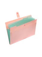 Папка А4, 5 отделений, Calligrata, 600 мкм, на кнопке, розовая, матовая 10919353 - фото 7493038