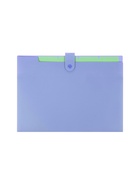 Папка А4, 5 отделений, Calligrata, 600 мкм, на кнопке, сиреневая, матовая - Фото 5