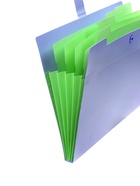 Папка А4, 5 отделений, Calligrata, 600 мкм, на кнопке, сиреневая, матовая - Фото 7