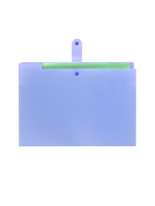 Папка А4, 5 отделений, Calligrata, 600 мкм, на кнопке, сиреневая, матовая - Фото 8