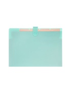 Папка А4, 5 отделений, Calligrata, 600 мкм, на кнопке, зеленая, матовая - Фото 5