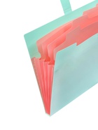 Папка А4, 5 отделений, Calligrata, 600 мкм, на кнопке, зеленая, матовая - Фото 7