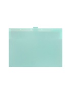 Папка А4, 5 отделений, Calligrata, 600 мкм, на кнопке, зеленая, матовая - Фото 9