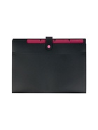 Папка А4, 5 отделений, Calligrata, 600 мкм, на кнопке, черная, матовая 10919357 - фото 7493061