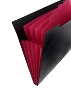 Папка А4, 5 отделений, Calligrata, 600 мкм, на кнопке, черная, матовая - Фото 3