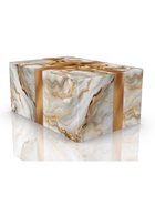 Коробка складная «Золотой бант», 22×15×10 см - Фото 2