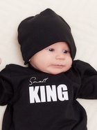 Комплект для мальчика, (джемпер, брюки, шапочка) «Крошка Я» Small King, рост 68-74, чёрный - Фото 2