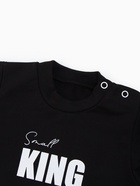 Костюм для мальчика: джемпер, брюки, шапка «Крошка Я» Small King, рост 80-86, чёрный - Фото 5