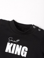 Комплект для мальчика, (джемпер, брюки, шапочка) «Крошка Я» Small King, рост 86-92, чёрный - Фото 3