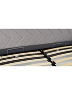 Кровать двуспальная «Милана», с подъёмным механизмом, спальное место 1600×2000 мм, велюр, цвет светло – серый  (артикул 10953253)  большой выбор товаров оптом и в розницу по низким ценам с доставкой