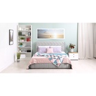 Кровать двуспальная «Милана», с подъёмным механизмом, спальное место 1600×2000 мм, велюр, цвет светло – серый - Фото 9