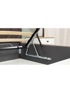 Кровать двуспальная «Милана», с подъёмным механизмом, спальное место 1600×2000 мм, велюр, цвет коричневый  (артикул 10953254)  большой выбор товаров оптом и в розницу по низким ценам с доставкой