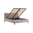 Кровать двуспальная «Меллиса», с подъёмным механизмом, спальное место 1600×2000 мм, велюр, цвет ява 10953256 - фото 3918538