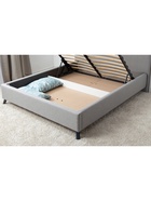 Кровать двуспальная «Миа», с подъёмным механизмом, спальное место 1600×2000 мм, рогожка, цвет серый - Фото 6