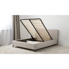 Кровать двуспальная «Миа», с подъёмным механизмом, спальное место 1600×2000 мм, рогожка, цвет бежевый 10953258 - фото 3918554