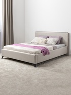 Кровать двуспальная «Миа», с подъёмным механизмом, спальное место 1600×2000 мм, рогожка, цвет бежевый - Фото 4