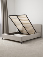 Кровать двуспальная «Миа», с подъёмным механизмом, спальное место 1600×2000 мм, рогожка, цвет бежевый - Фото 5