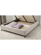 Кровать двуспальная «Миа», с подъёмным механизмом, спальное место 1600×2000 мм, рогожка, цвет бежевый - Фото 6