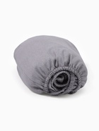 Простыня на резинке юниор "Крошка Я" 80×160+20см серо-голубой бязь 125г/м2 - фото 119702523