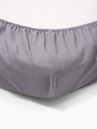 Простыня на резинке юниор "Крошка Я" 80×160+20см серо-голубой бязь 125г/м2 - фото 119717195