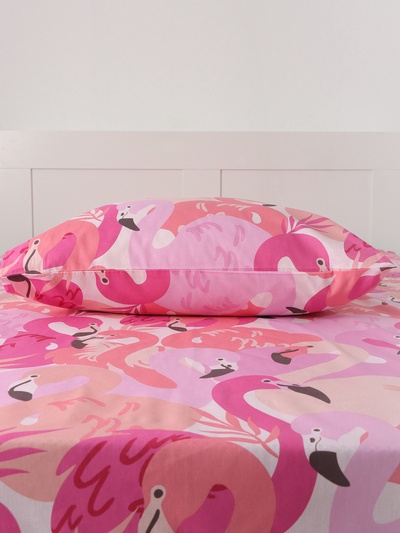 Постельное бельё 1.5-спальное «Экономь и Я» Flamingo garden, бязь