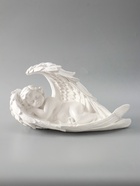 УЦЕНКА Фигура «Ангел в крыле большой» 17×38×21 см, белый - Фото 4