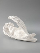 УЦЕНКА Фигура "Ангел в крыле большой" 17х38х21см, белый 10967629