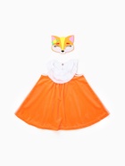 Карнавальный костюм «Лисичка», сарафан, маска фетр, р.28, рост 98-104 см - Фото 1