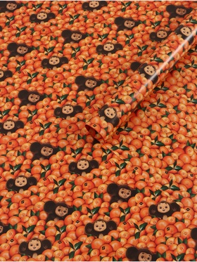 Бумага упаковочная глянцевая двусторонняя «Чебурашка», 70 х 100 см