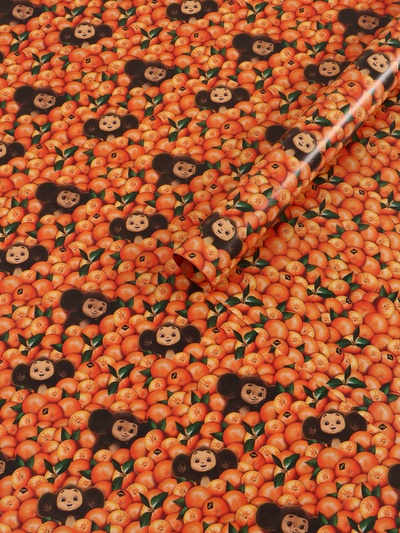 Бумага упаковочная глянцевая двусторонняя «Чебурашка», 70×100 см