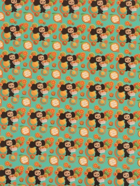 Бумага упаковочная глянцевая двусторонняя «Чебурашка», 70?100 см (комплект 10 шт)