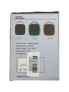 УЦЕНКА Мини тепловентилятор настольный LTO-01, 500 Вт, 4 м2, от сети, белый 10967632