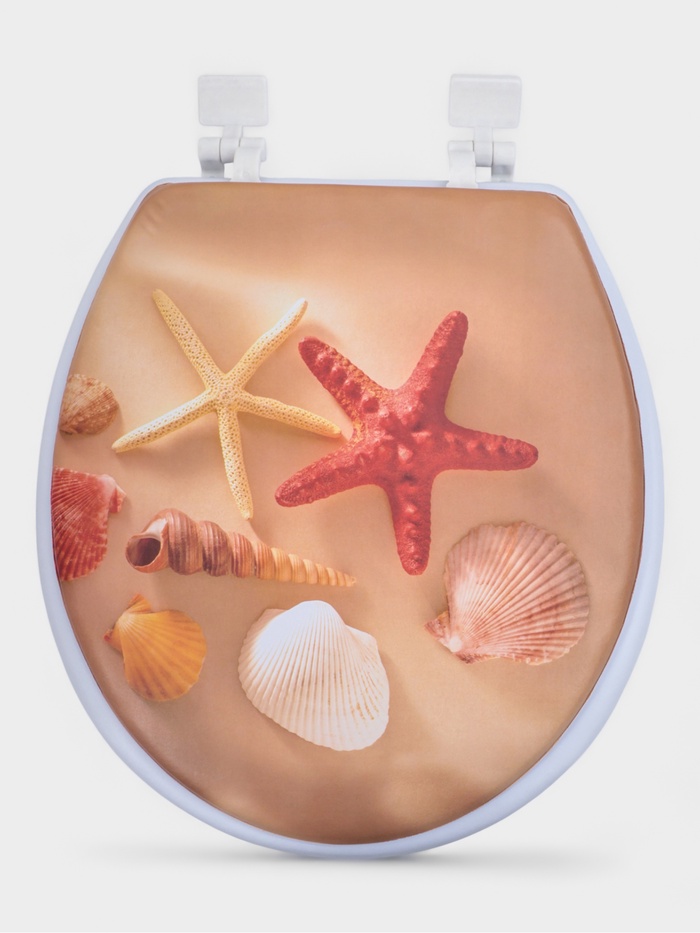 Сиденье для унитаза Доляна «Океан», 40×37×4.5 см - Фото 1