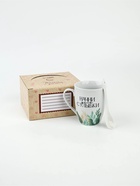 УЦЕНКА Кружка с ложкой «Начни день с улыбки», 310 мл - Фото 9