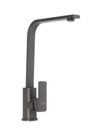 УЦЕНКА Смеситель для кухни ZEIN Z3762, однорычажный, высота излива 34 см, графит - Фото 1