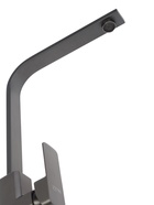 УЦЕНКА Смеситель для кухни ZEIN Z3762, однорычажный, высота излива 34 см, графит - Фото 5