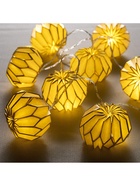 УЦЕНКА Гирлянда «Нить» 2 м с насадками «Белый фонарик», IP20, прозрачная нить, 10 LED, от батареек AAх2, свечение тёплое белое 10967706