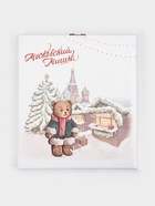 Блюдо сервировочное новогоднее Доляна «Московкий мишка», 24.5×24.7×2 см, стекло, белое - фото 63232472